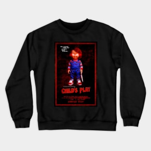 Child's Play Chucky Movie Poster Crewneck Sweatshirt